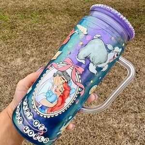 Little mermaid Ariel and Eric Tumbler